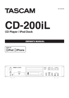 Tascam CD-200-IL - Owners Manual